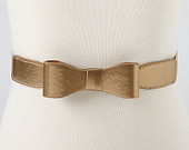 gold bow belt